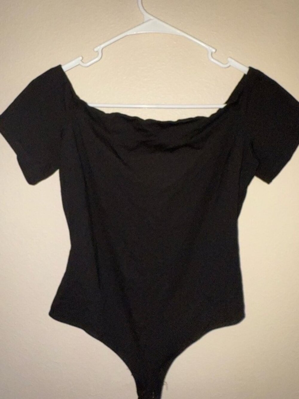 Black Off-Shoulder‎ & Back Out Bodysuit